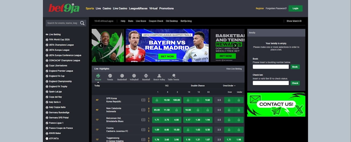 Bet9ja Nigeria
